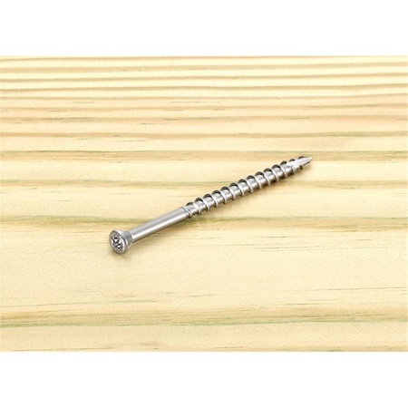 Tinkertools No.8 x 3 in. Star Trim Head Stainless Steel Deck Screws, 250PK TI3325750